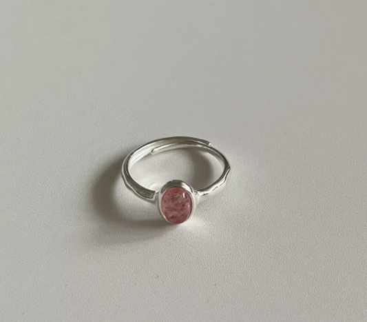 Jenna light Pink Adjustable ring